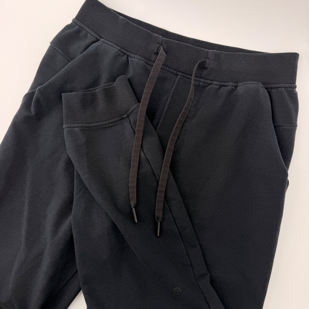 Lululemon City Sweat Joggers Men S Black French‎ Terry Tapered Athletic Pants